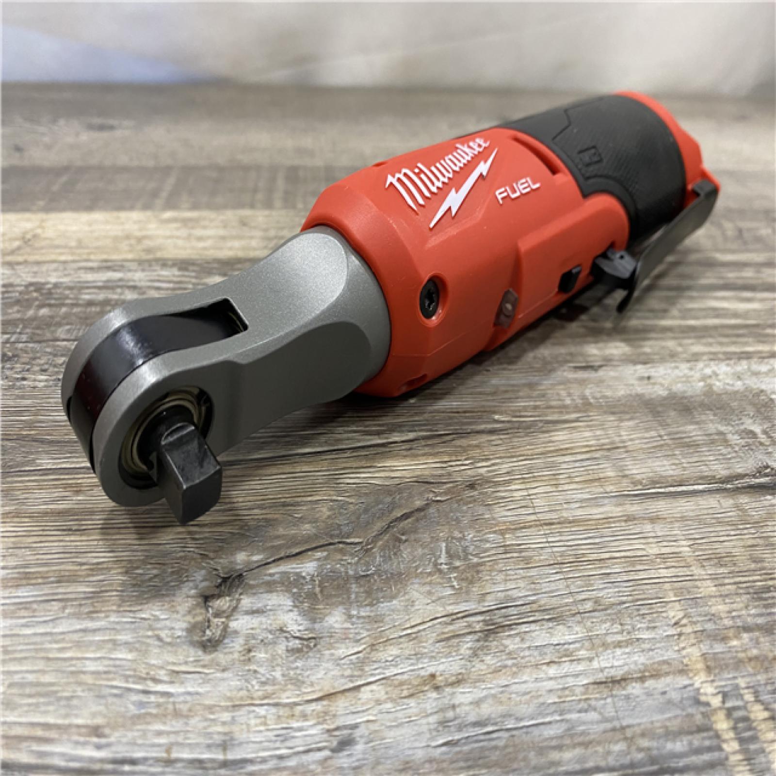 AS-IS Milwaukee FUEL 12-Volt Lithium-Ion Brushless Cordless High Speed 3/8 in. Ratchet (Tool-Only)