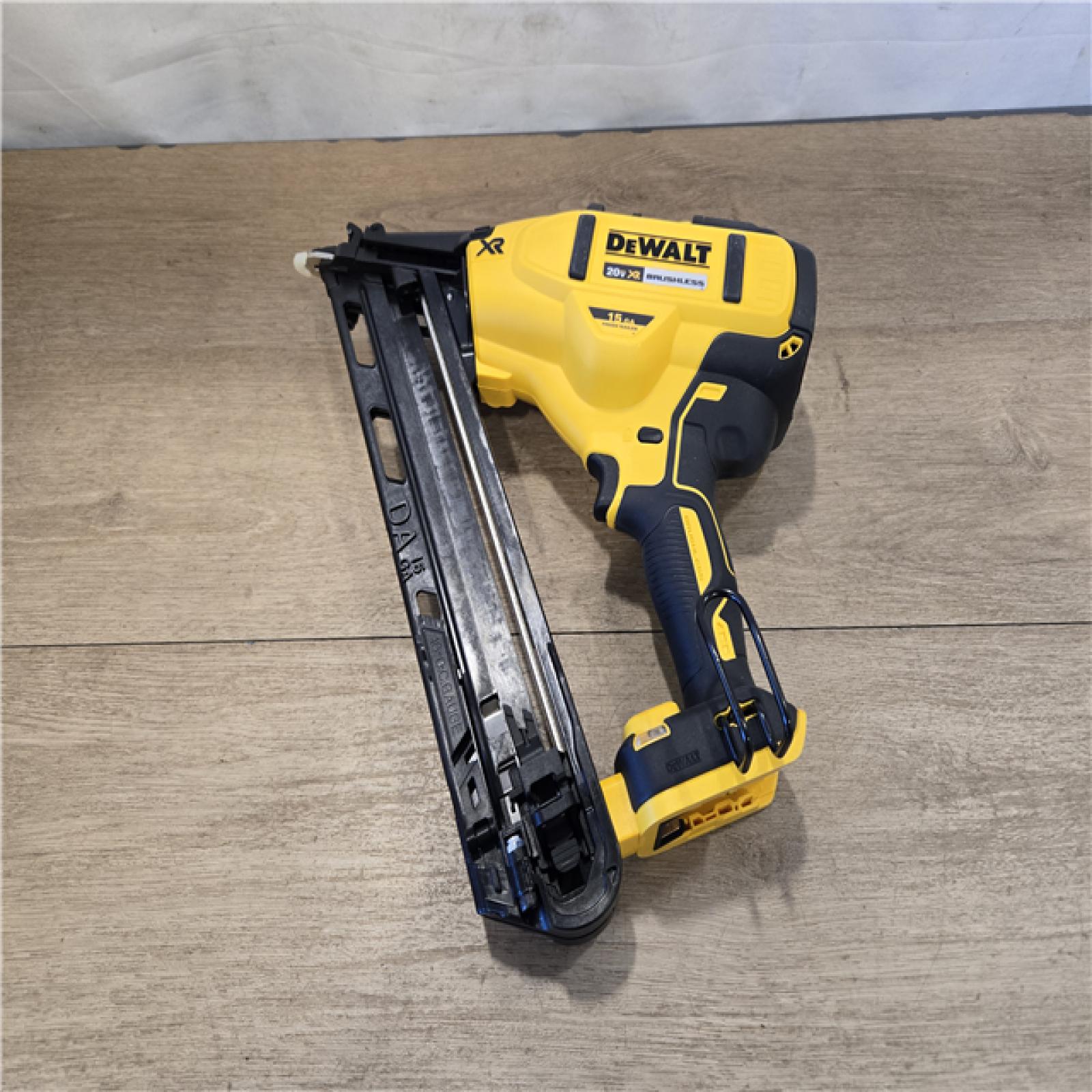 AS-IS DEWALT Cordless 20V MAX XR Angled Finish Nailer (Tool Only)