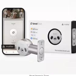 NEW! - Level Bolt (Matter)-Make Your Deadbolt Smart Keep Your Keys  Matter-Over-Thread  Works with Apple  Alexa  Google  Smart Things