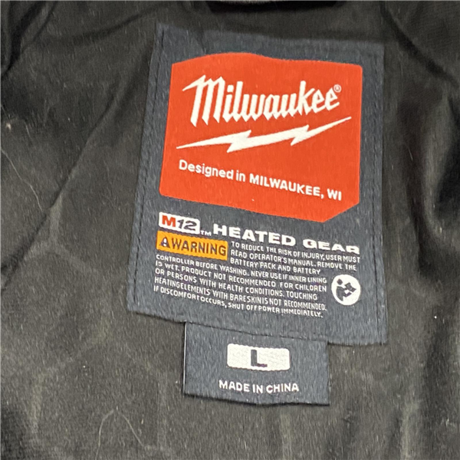 AS-IS Milwaukee Men's Large 12-Volt Lithium-Ion Cordless Tough Shell Gray Heated Jacket Kit