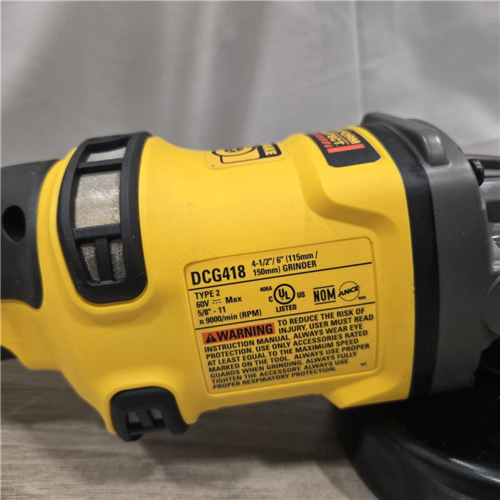 AS-IS DEWALT 60V MAX Cordless 4.5 in. to 6 in. Small Angle Grinder (Tool Only)