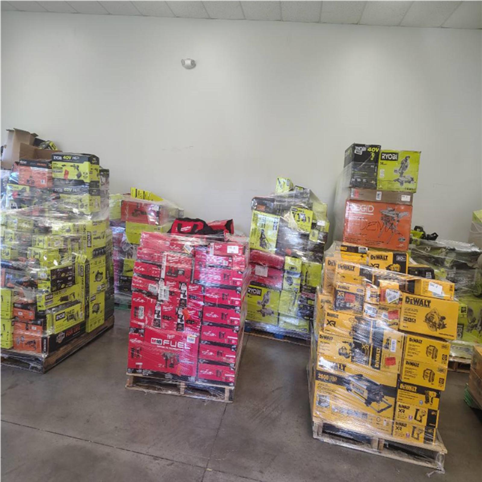 Pittston Location As-Is Power Tools Partial Truckload (12 Pallets) 8646-B