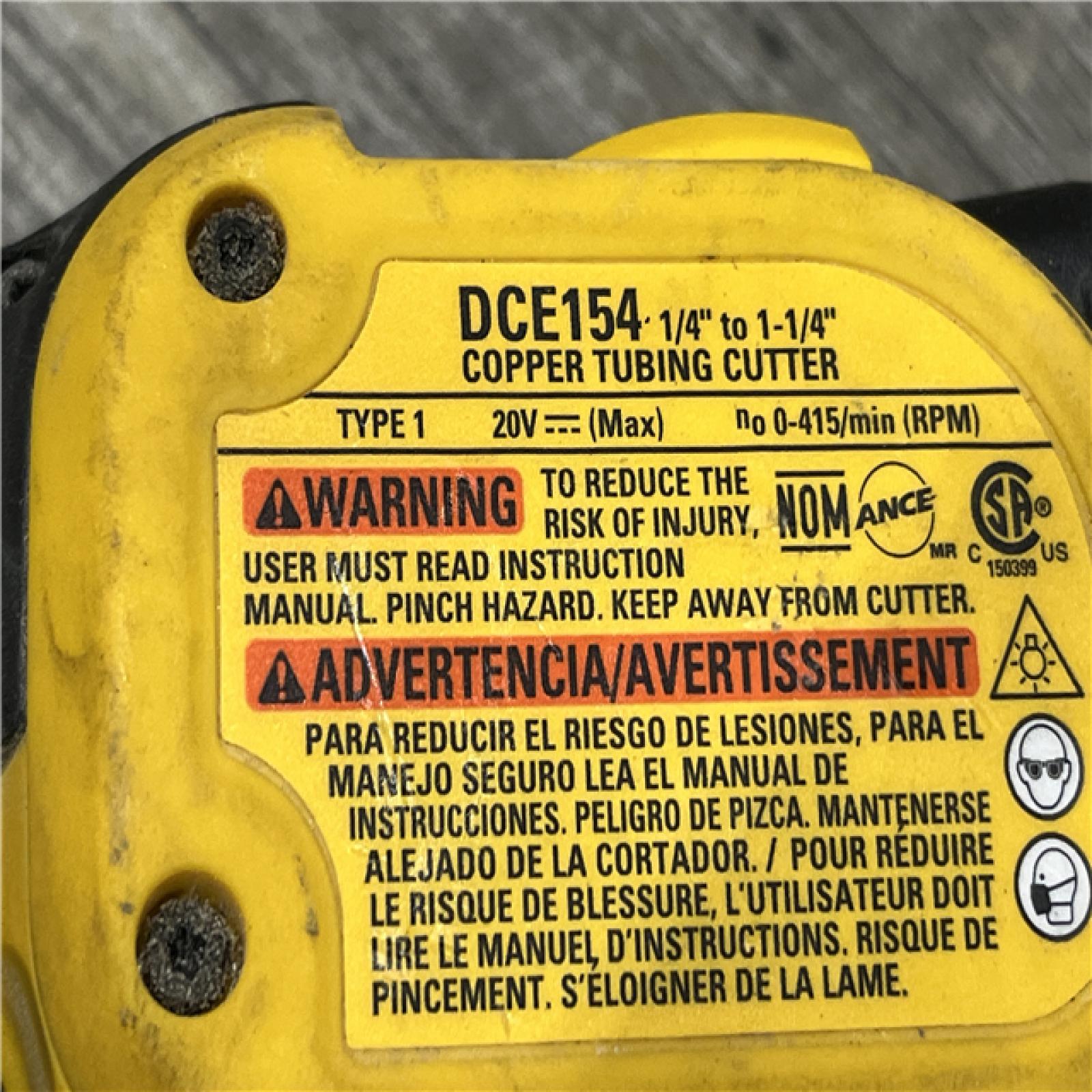 AS-IS DEWALT 20-Volt MAX XR Copper Cutter (Tool Only)