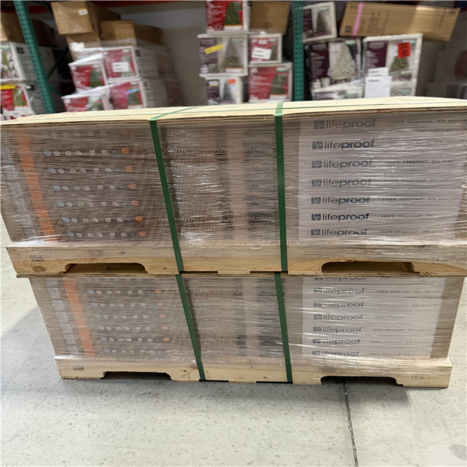 DALLAS LOCATION - Lifeproof Camel Lake Ash 22 MIL x 7.1 in. W x 48 in. L Click Lock Waterproof Luxury Vinyl Plank Flooring PALLET-(48 UNITS)