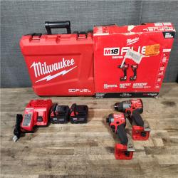 HOUSTON LOCATION - AS-IS MILWAUKEE FUEL 18V Lithium-Ion Brushless Cordless Hammer Drill and Impact Driver Combo Kit