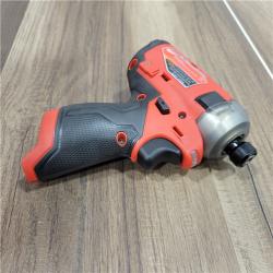 AS-IS Milwaukee M12 FUEL SURGE 12V Lithium-Ion Brushless Cordless 1/4 in. Hex Impact Driver Compact Kit W/Two 2.0Ah Batteries, Bag
