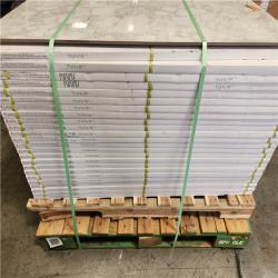 Phoenix Location AS-IS Santa Loma Snowfall 24 in. x 48 in. Polished Porcelain Stone Look Floor and Wall Tile (372 sq. ft./24 case)