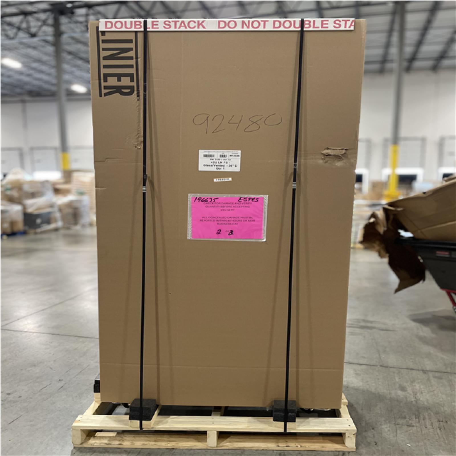 DALLAS LOCATION-  KENDALL HOWARD 42U LINIER® Server Cabinet - Glass/Vented Doors - 36 Depth (BOX 2 OF 2)