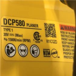 AS-IS DEWALT 20V MAX XR Cordless Brushless 3-1/4 in. Planer (Tool Only)