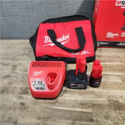 HOUSTON LOCATION - AS-IS Milwaukee 3497-22 12V Brushless Hammer Drill and Impact Driver Combo Kit