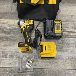 AS-IS DEWALT 20-Volt Maximum XR Lithium-Ion Cordless Brushless 1/4 in. 3-Speed Impact Driver Kit