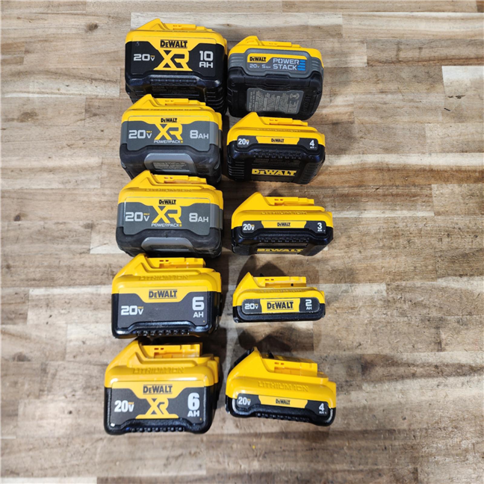 HOUSTON LOCATION - AS-IS DEWALT BATTERY PACK QTY - 10