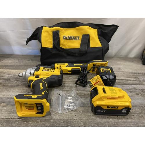 AS-IS DEWALT 20V Lithium-Ion Cordless 2-Tool Combo Kit