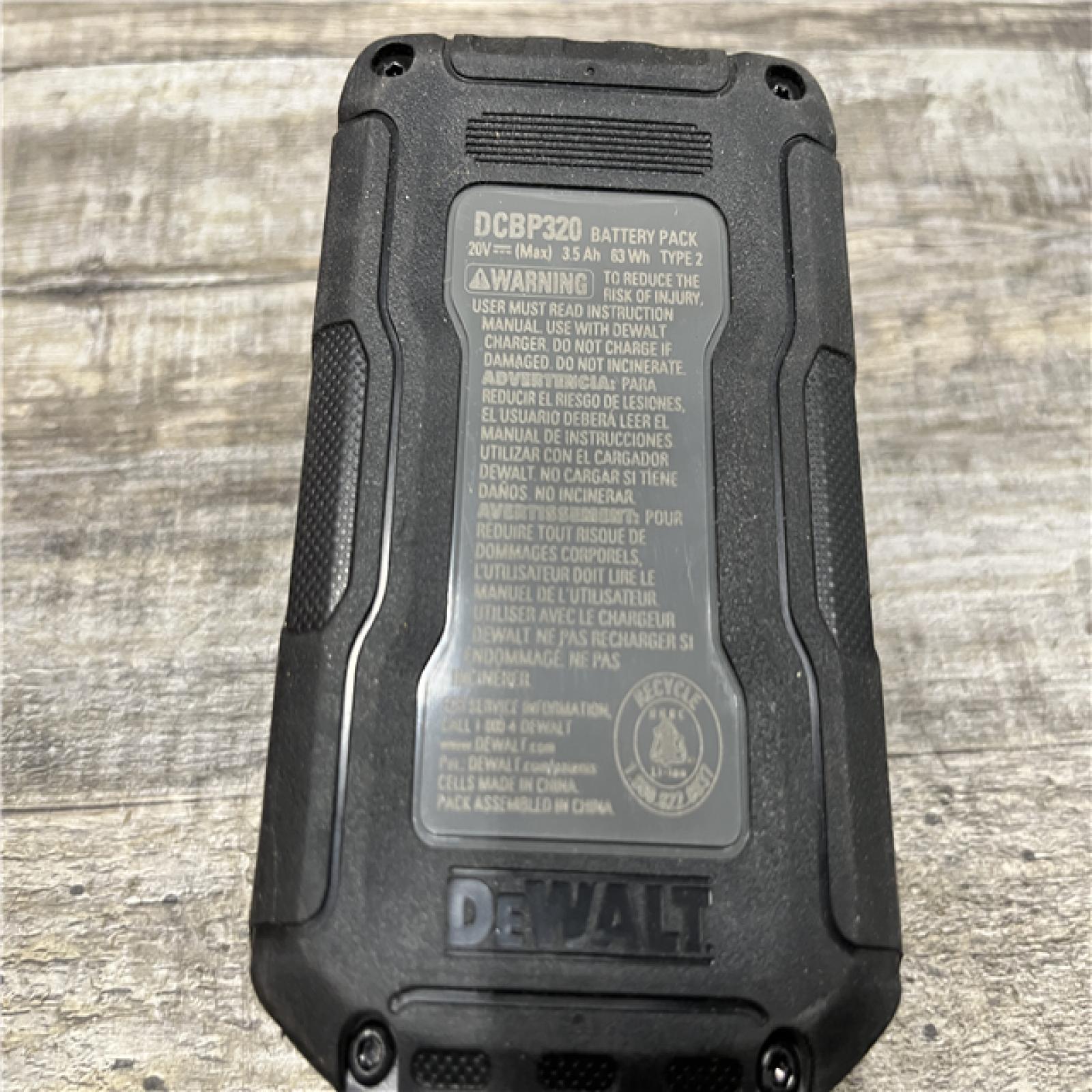 AS-IS DEWALT 20V MAX XR POWERSTACK Lithium-Ion Battery Starter Kit with 3.5Ah Battery and Charger