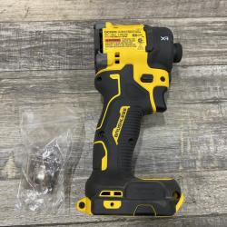 AS-IS DEWALT 20V XR Brushless Cordless 1/4 in. Quiet Hydraulic Impact Driver (Tool-Only)