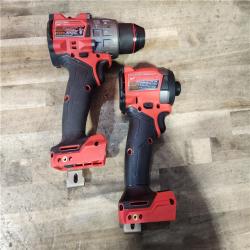 HOUSTON LOCATION - AS-IS (APPEARS LIKE NEW) MILWAUKEE FUEL 18V Lithium-Ion Brushless Cordless Hammer Drill and Impact Driver Combo Kit