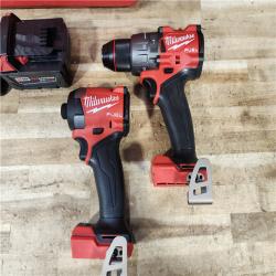 HOUSTON LOCATION - AS - IS Milwaukee FUEL 18V Lithium-Ion Brushless Cordless Hammer Drill and Impact Driver Combo Kit