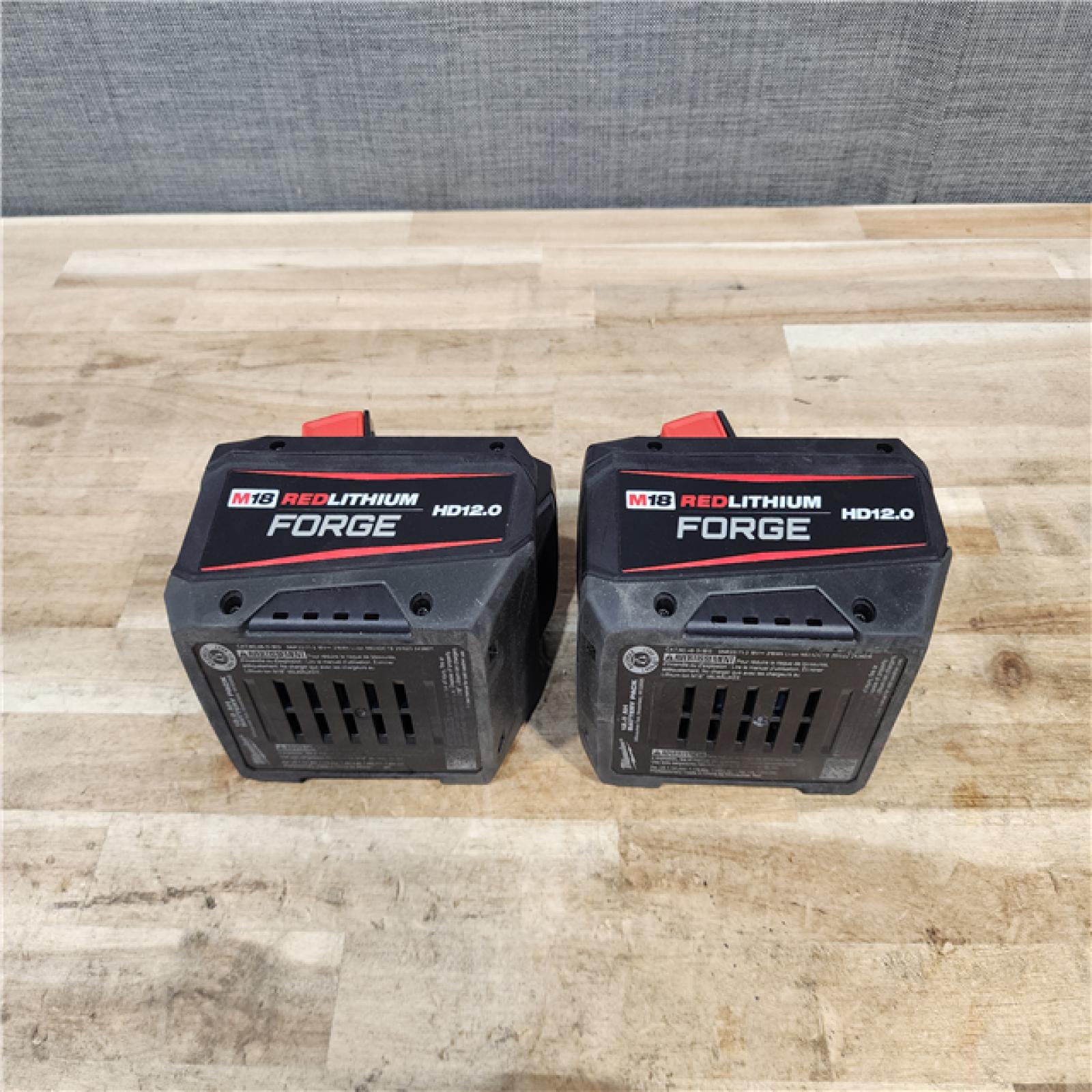 HOUSTON LOCATION - AS-IS MILWAUKEE FORGE BATTERY PACK QTY - 2