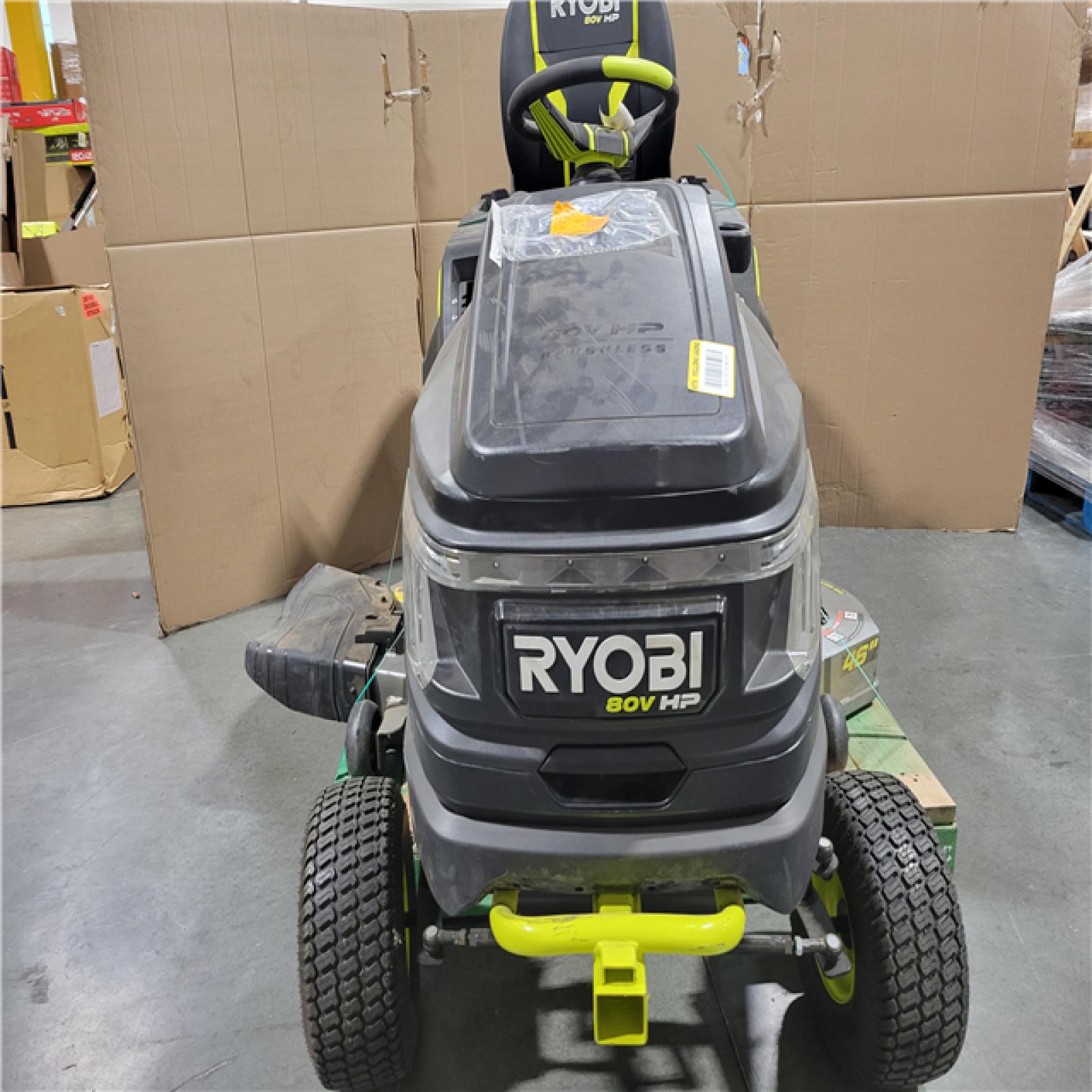 CALIFORNIA AS-IS RYOBI RIDING MOWER