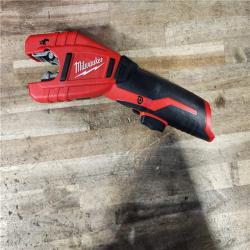 HOUSTON LOCATION - AS-IS Milwaukee M12 12-Volt Lithium-Ion Cordless Copper Tubing Cutter Kit with 1.5 Ah Battery  Charger and Hard Case