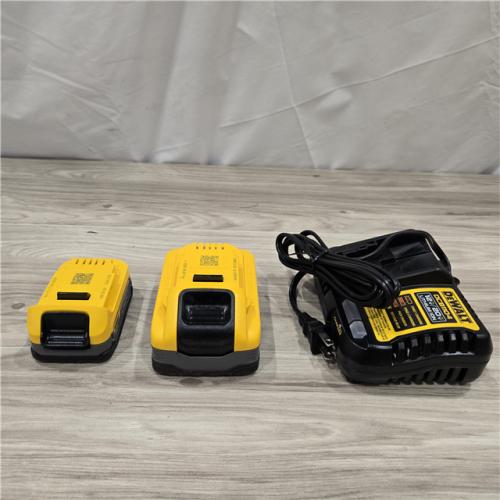 AS-IS Dewalt 20V MAX POWERSTACK Lithium-Ion Batteries and Charger Starter Kit (1.7 Ah/5 Ah) - DCBP315-2C