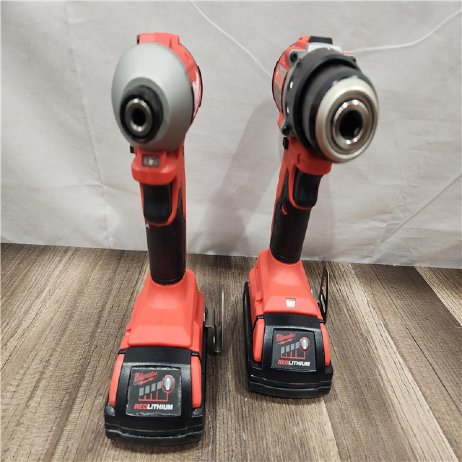 AS-IS- Milwaukee M18 Compact Brushless 2-Tool Combo Kit