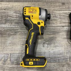 AS-IS DEWALT Atomic 20V Max Lithium-Ion Brushless Cordless Compact 1/4 in. Impact Driver Kit