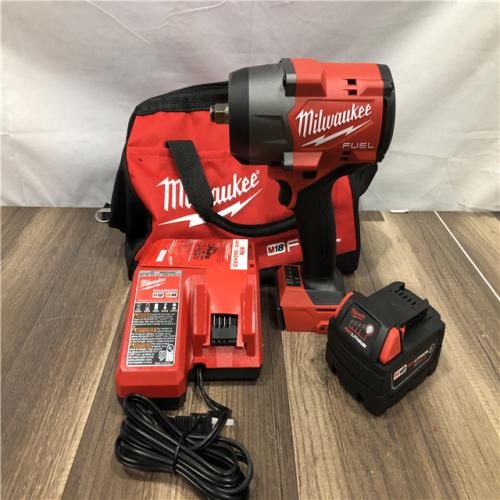 AS-IS Milwaukee FUEL 18V Lithium-Ion Brushless Cordless 1/2 in. Impact Wrench w/Friction Ring Kit