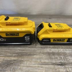 AS-IS DEWALT 20V MAX Lithium-Ion Battery Kit with 5.0Ah and 2.0Ah Battery and Charger