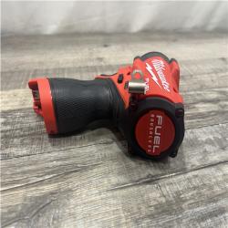 AS-IS Milwaukee FUEL 12V Li-Ion Brushless Cordless Stubby 3/8 in. Impact Wrench Kit