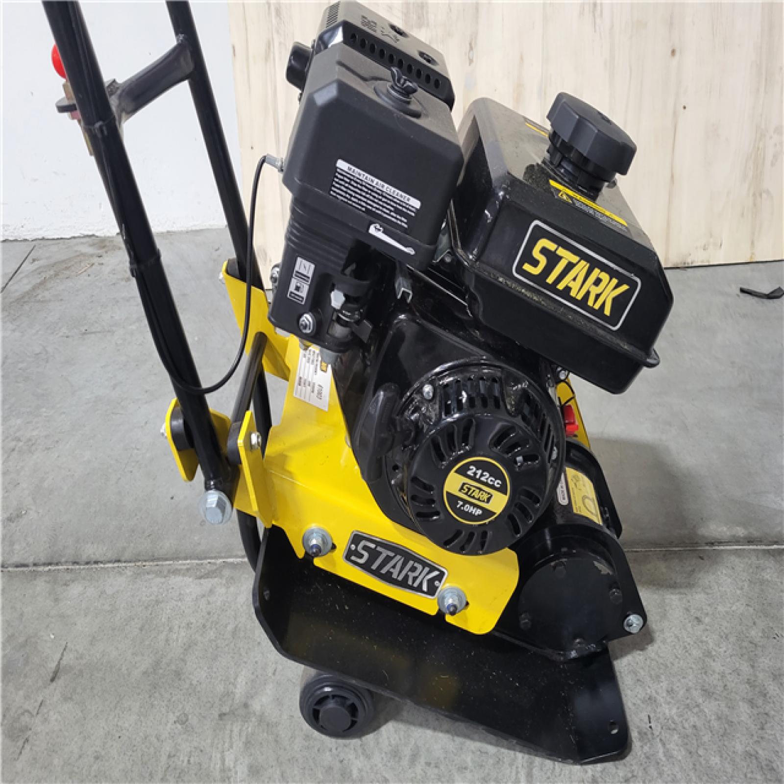 CALIFORNIA AS-IS APPEARS NEW STARK 212CC GAS PLATE COMPACTOR
