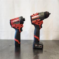 AS-IS- Milwaukee 3497-22 12V Brushless Hammer Drill and Impact Driver Combo Kit