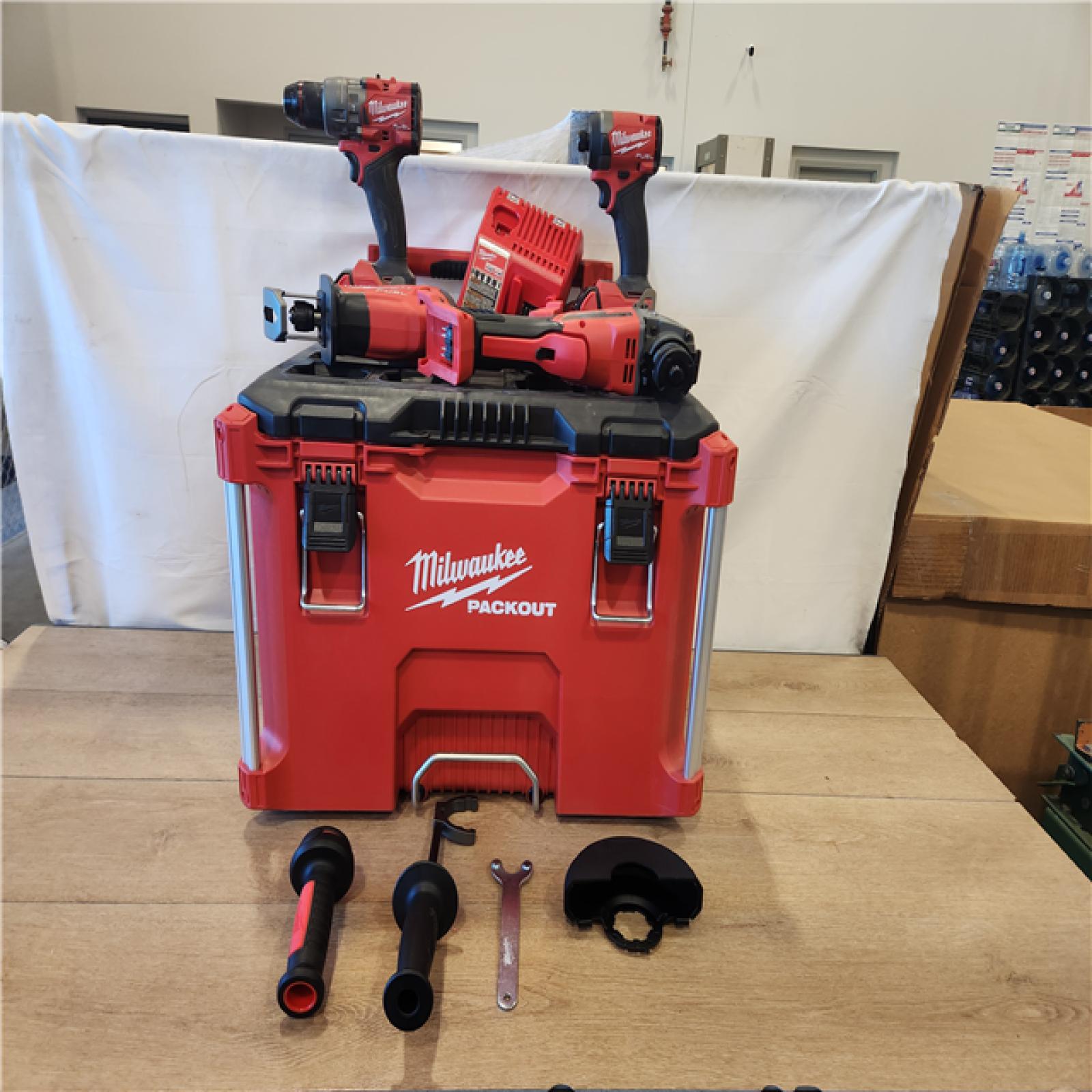 AS-IS- Milwaukee FUEL18-Volt Lithium-Ion Cordless (4-Tool) Combo Kit