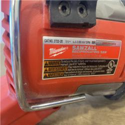 AS-IS Milwaukee FUEL 18V Lithium-Ion Brushless Cordless Super SAWZALL Orbital Reciprocating Saw (Tool-Only)