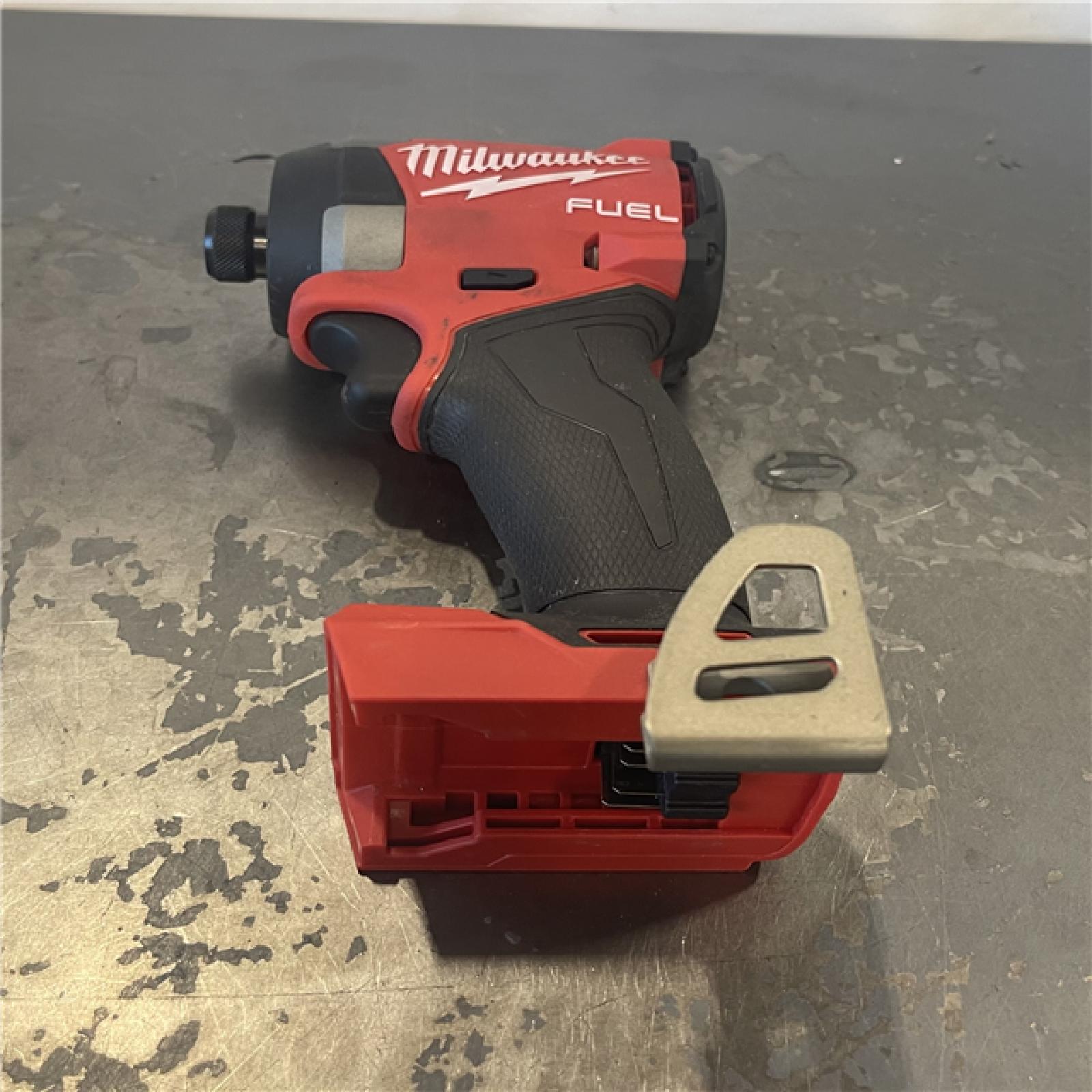 AS-IS- Milwaukee 18V Lithium-Ion Brushless Cordless 1/4 Hex Impact Driver (Tool-Only)