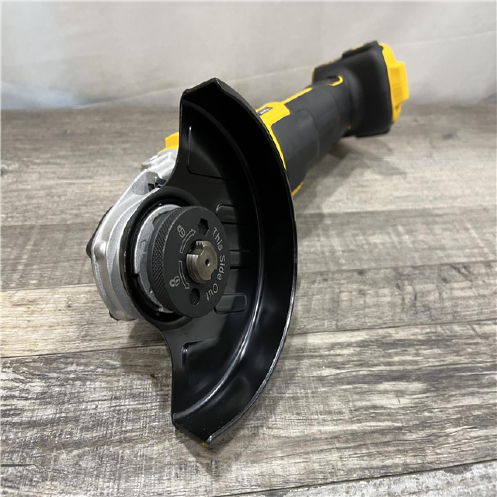 AS-IS DEWALT 20V MAX XR Cordless Brushless 4.5 in. Slide Switch Small Angle Grinder with Kickback Brake (Tool Only)