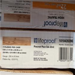 DALLAS LOCATION- LIFEPROOF Pinecrest Place Oak and Sundance Canyon Hickory MIXED PALLET(20.1 sq. ft./case)-(57units)
