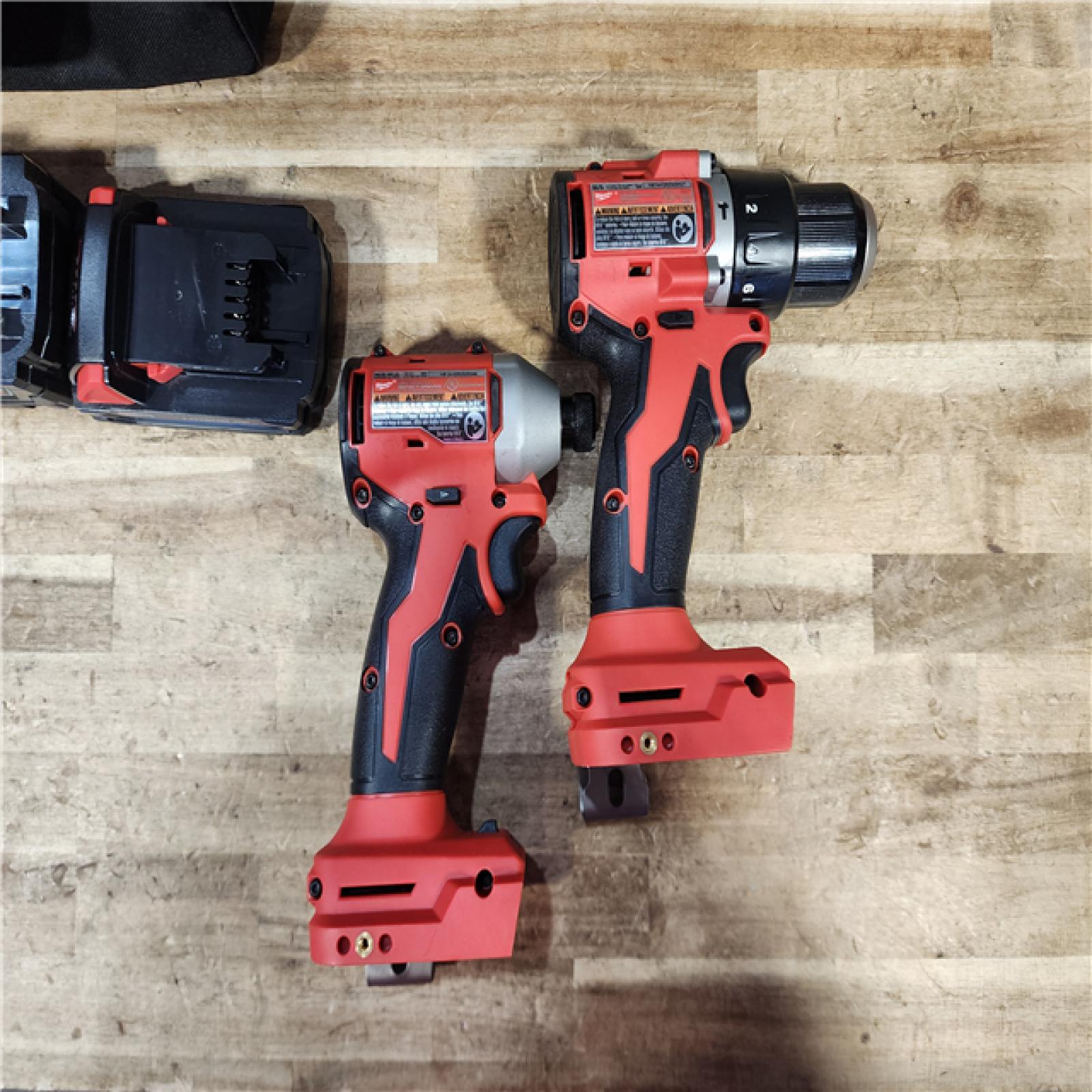 HOUSTON LOCATION - AS - IS Milwaukee 18-Volt Lithium-Ion Brushless Cordless Compact Hammer Drill/Impact Combo Kit