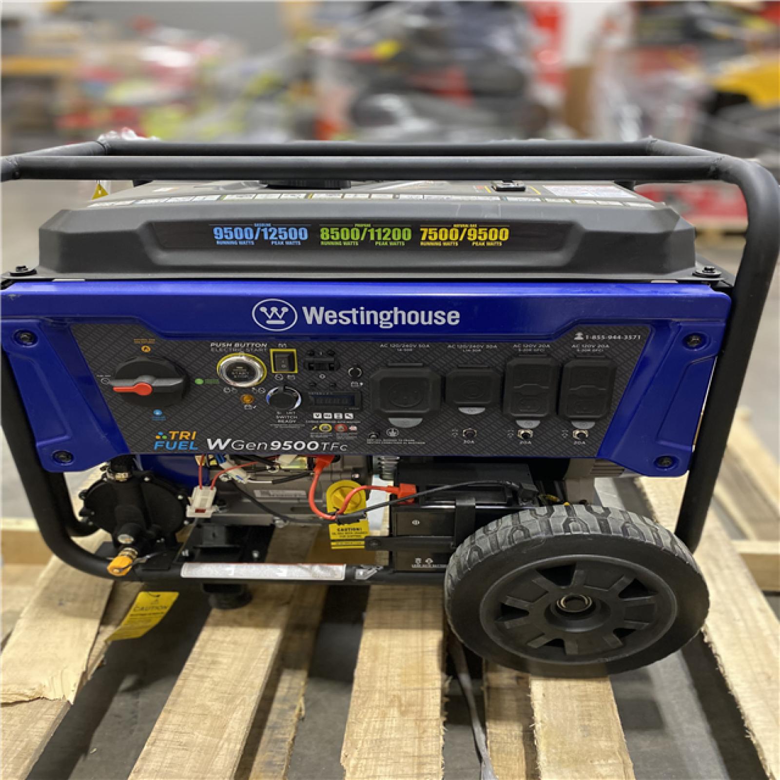 Dallas Location - As-Is Westinghouse 12 500/9 500-Watt Gas Portable Generator
