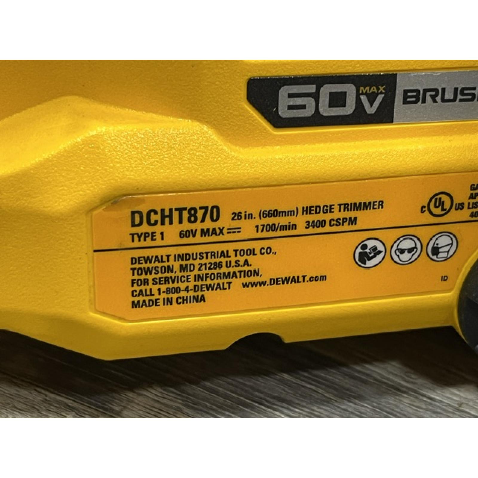 AS-IS DEWALT FLEXVOLT 60V MAX 26 in. Brushless Cordless Battery Powered Hedge Trimmer (Tool Only)