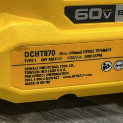 AS-IS DEWALT FLEXVOLT 60V MAX 26 in. Brushless Cordless Battery Powered Hedge Trimmer (Tool Only)