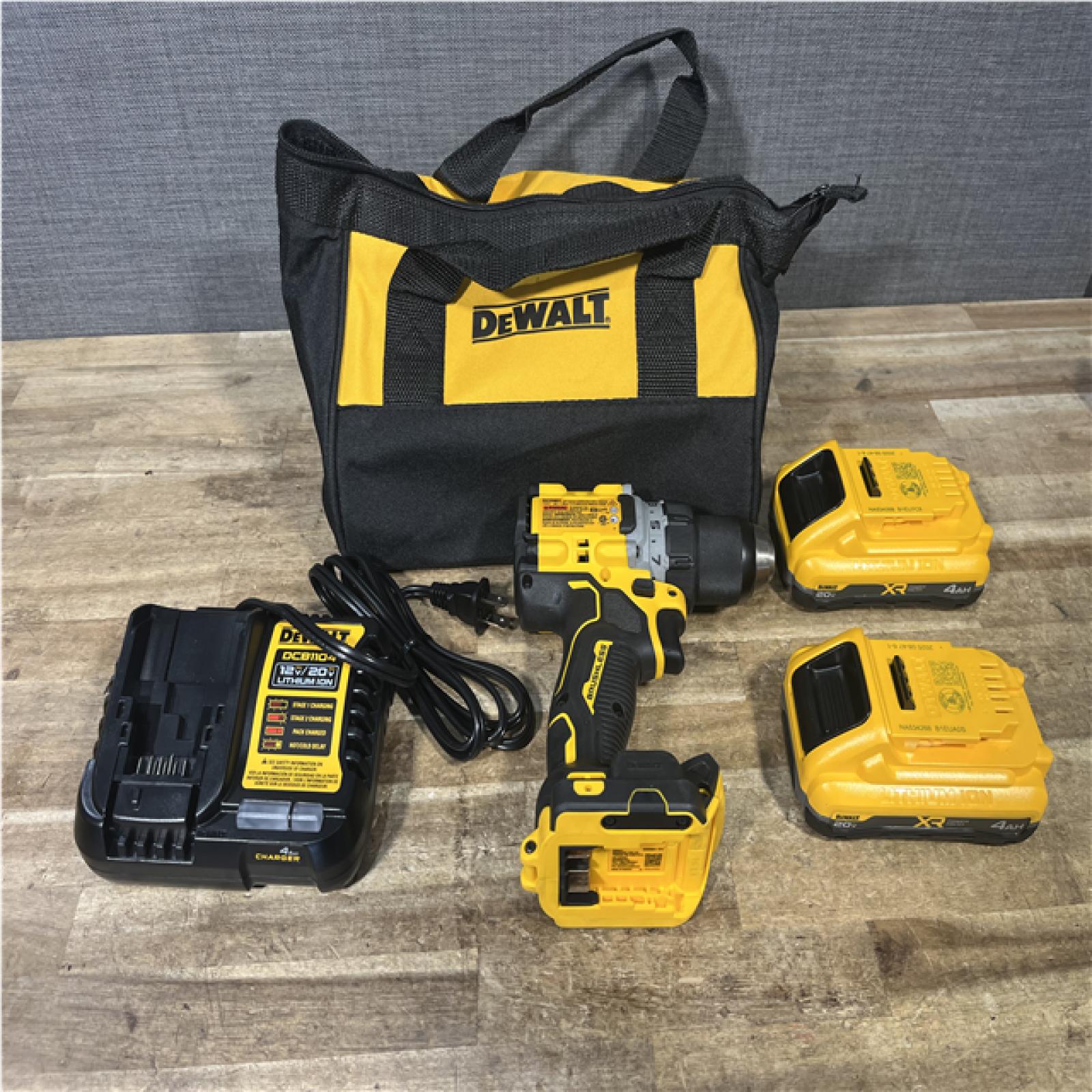 Houston Location AS-IS DEWALT 20V XR Lithium-Ion Cordless Brushless 1/2 in. Drill/Driver Kit