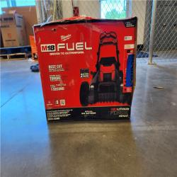 AS-IS- Milwaukee M18 FUEL Brushless Cordless 21 in. Walk Behind Dual Battery Self-Propelled Mower Kit