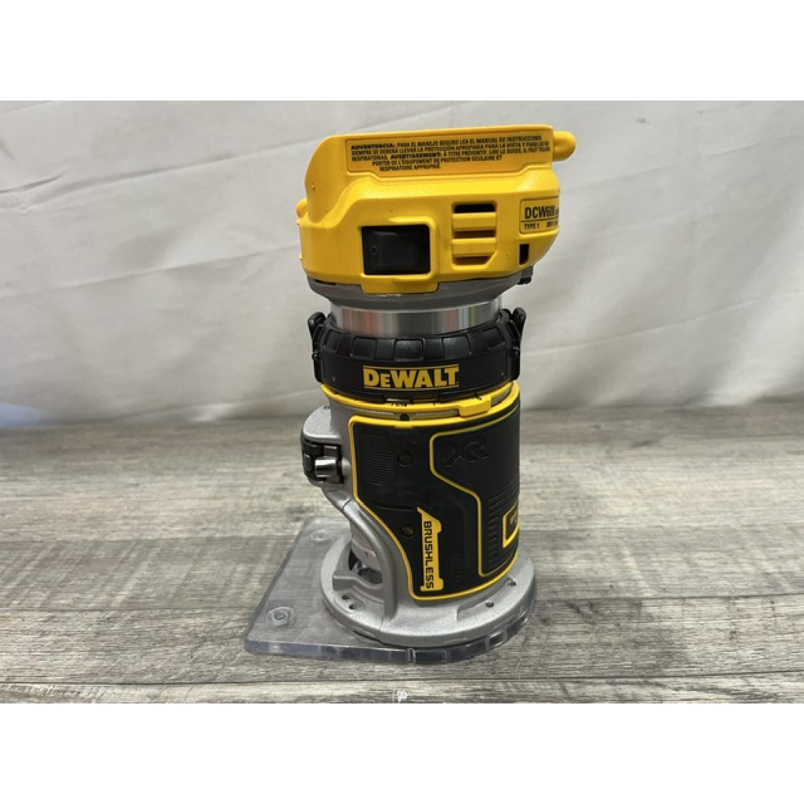 AS-IS DEWALT 20V MAX XR Cordless Brushless Fixed Base Compact Router (Tool Only)