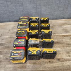 HOUSTON LOCATION - AS-IS DEWALT BATTERY PACK QTY - 15