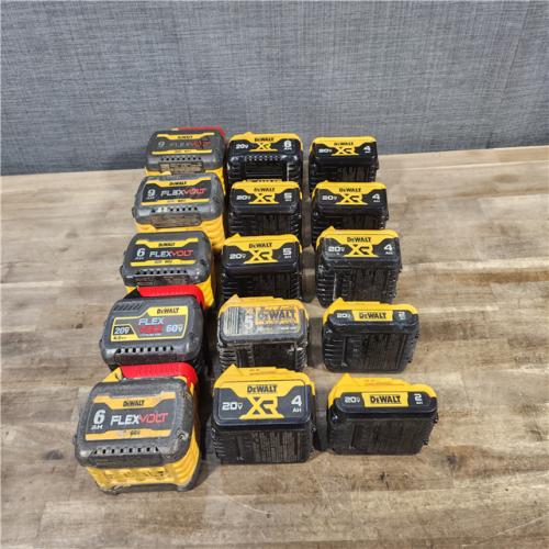HOUSTON LOCATION - AS-IS DEWALT BATTERY PACK QTY - 15