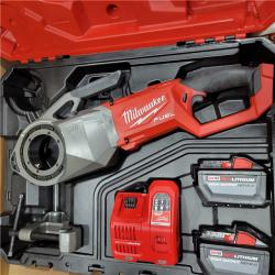 AS-IS Milwaukee M18 Fuel One-Key Cordless Brushless Pipe Threader Kit with (2) 12.0Ah Batteries and Case