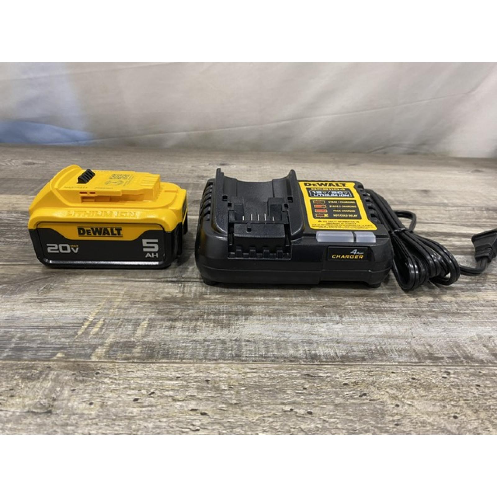 AS-IS DEWALT 20-Volt Maximum XR 5.0 Ah Battery Pack and Charger Kit