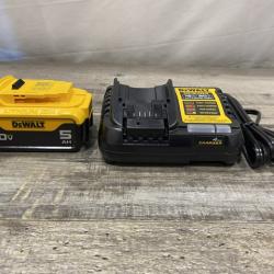 AS-IS DEWALT 20-Volt Maximum XR 5.0 Ah Battery Pack and Charger Kit