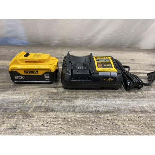AS-IS DEWALT 20-Volt Maximum XR 5.0 Ah Battery Pack and Charger Kit